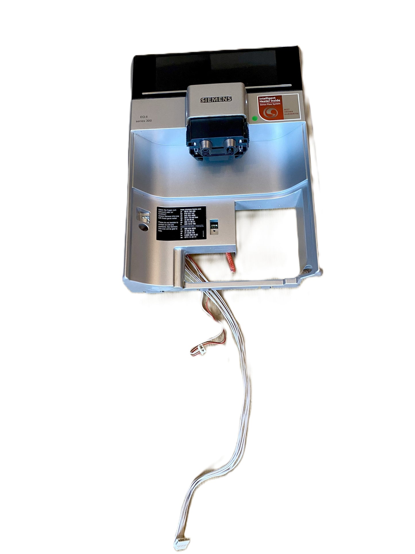 Siemens EQ.6 Series 300 Vorderteil Display mit Kaffeeauslauf + Stecker Kaffeevollautomat - Car Kaffeeautomaten, Ersatzteile
