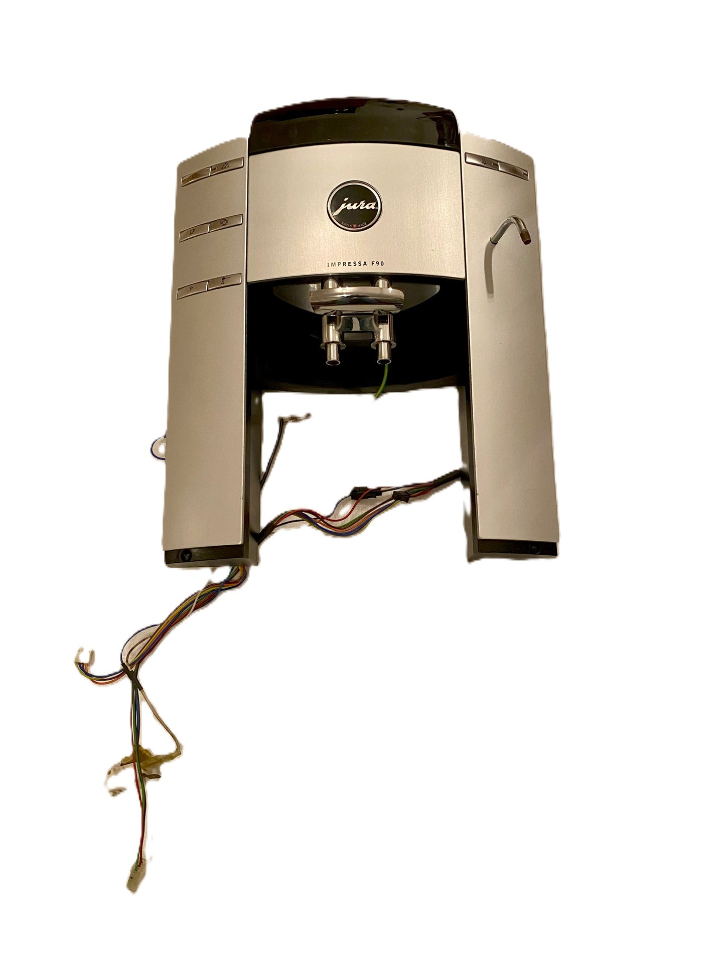 Jura F90 Vorderteil mit Display, Auslauf, Tasten, Stecker & Kabel – baufertig, Kaffeevollautomat - Car Kaffeeautomaten, Ersatzteile