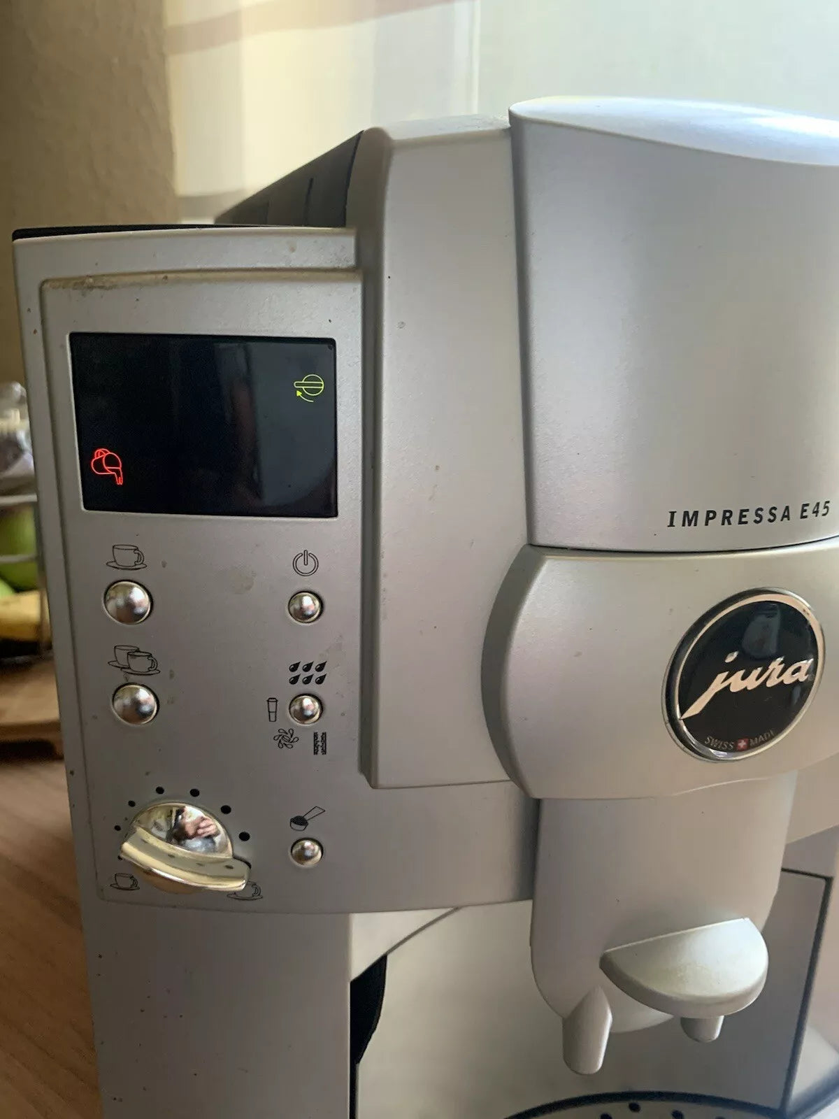 Jura E45 Display-Modul / Bedienteil / Vorderteil komplett Top – wie auf dem Bild