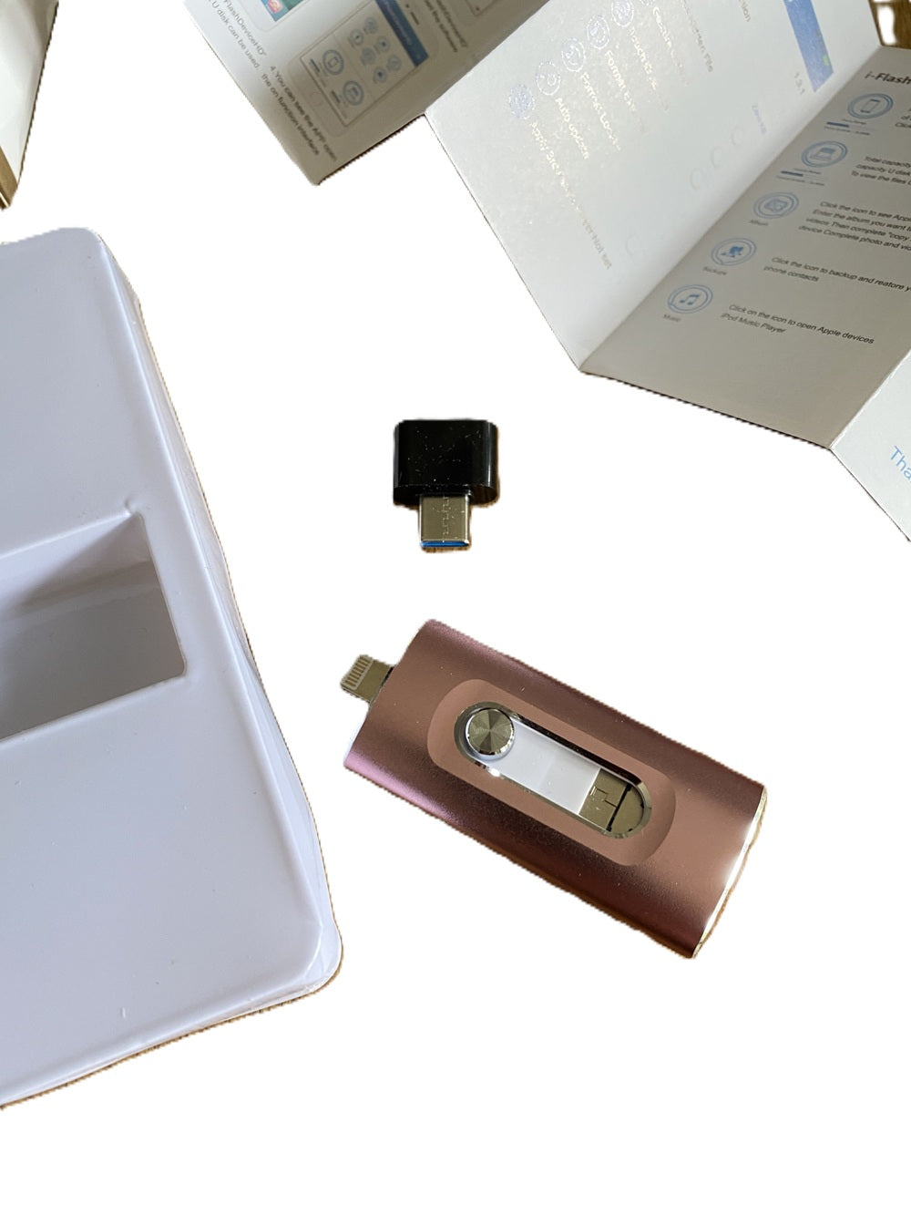 2-in-1 USB Speicherstick für iPhone, iPad & PC – 128GB