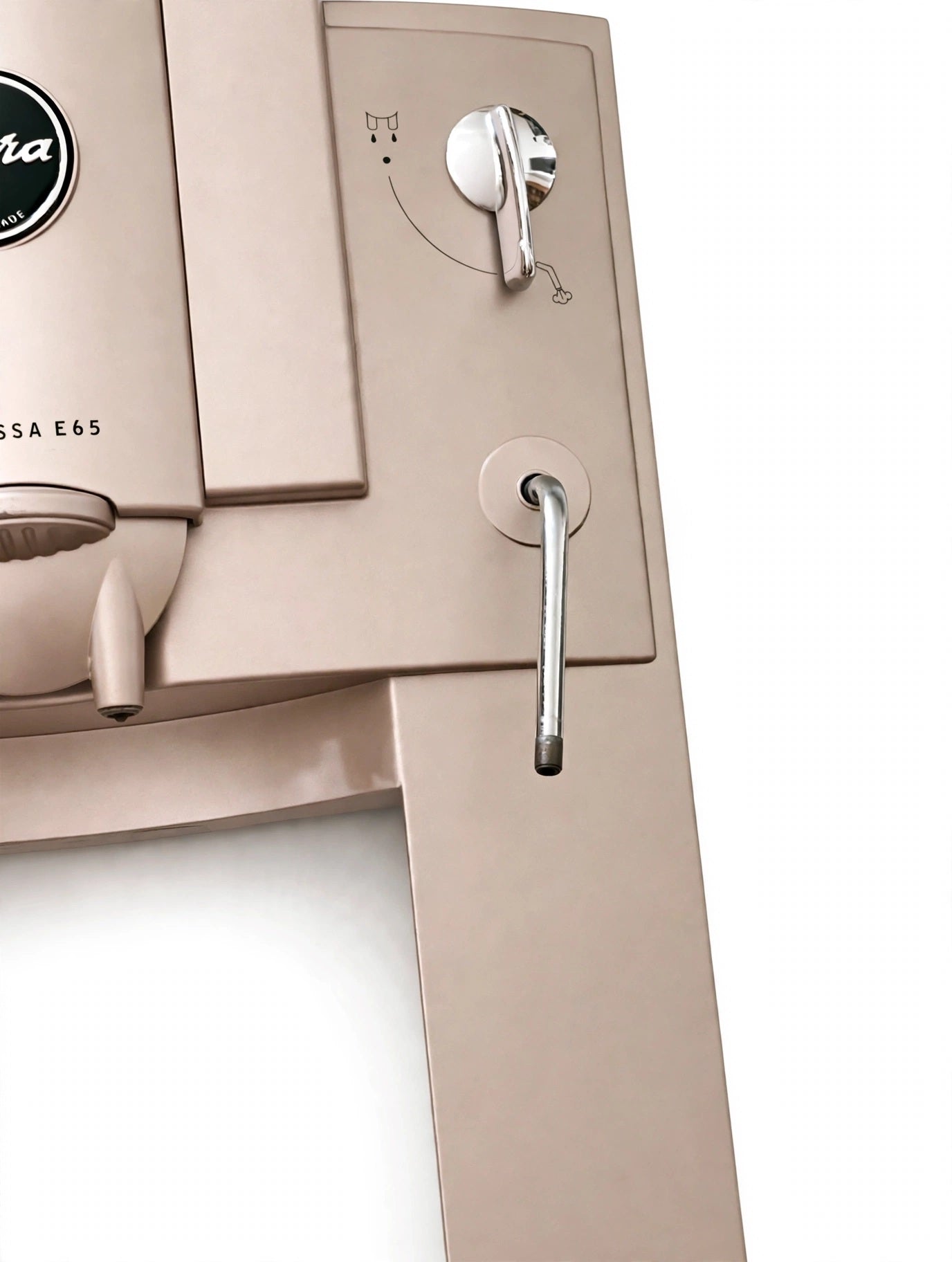 Frontblende Jura E65 Champagner Display Auslauf Kabel Komple