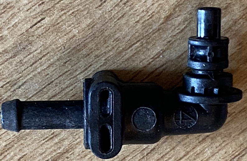 Melitta / Jura / Siemens / Bosch Eckventil für Wasserpumpe – zur Befestigung am Thermoblock-