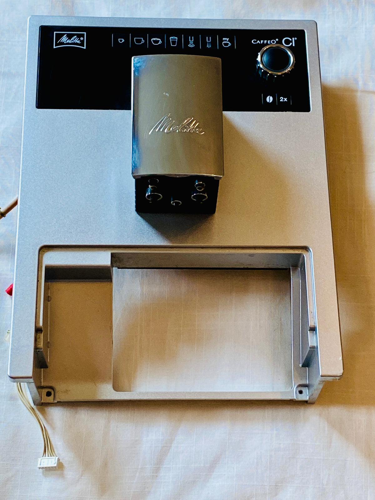 Original Melitta Caffeo Ci Vorderteil mit Display, Kaffeeauslauf