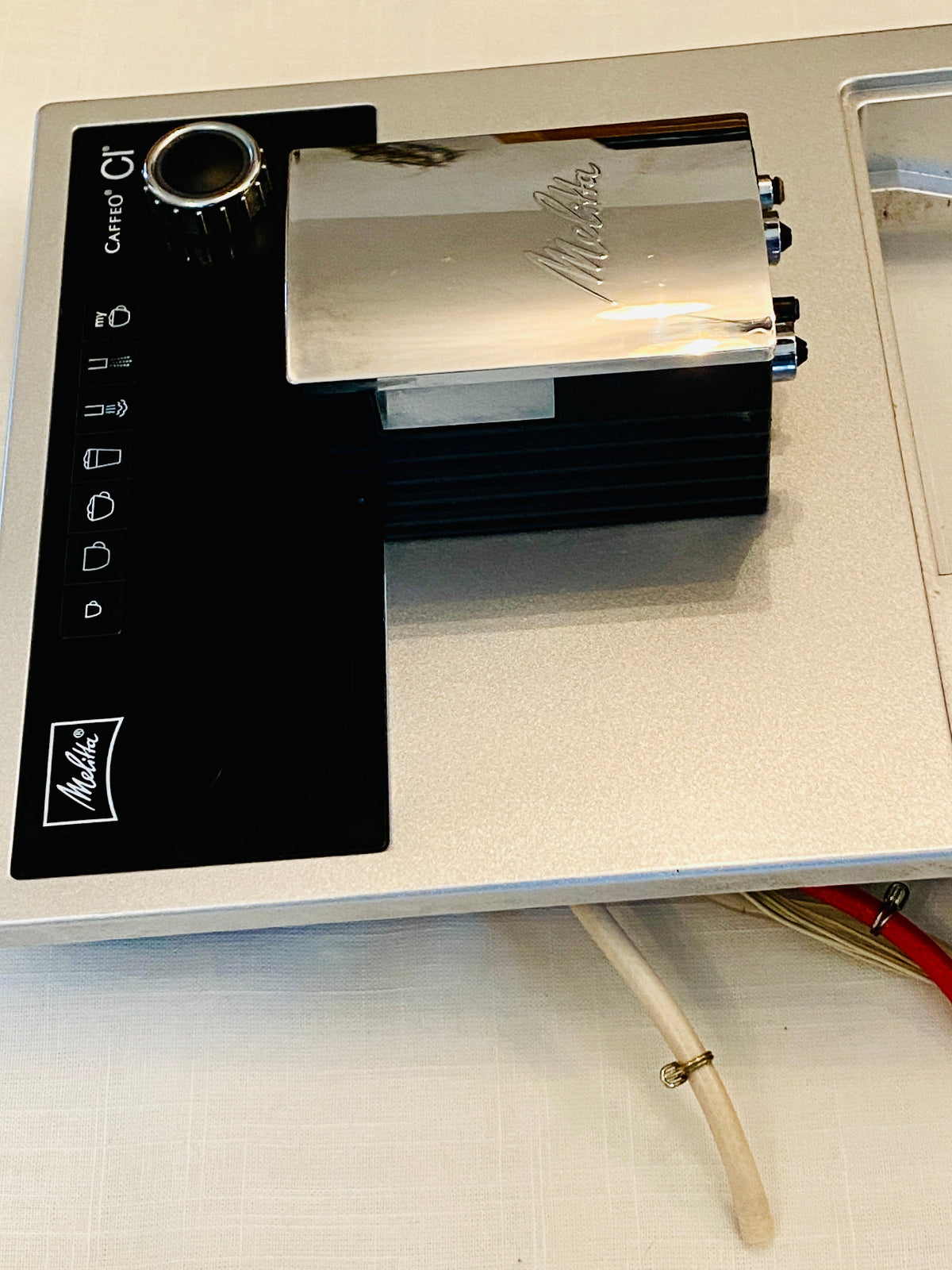 Original Melitta Caffeo Ci Vorderteil mit Display, Kaffeeauslauf