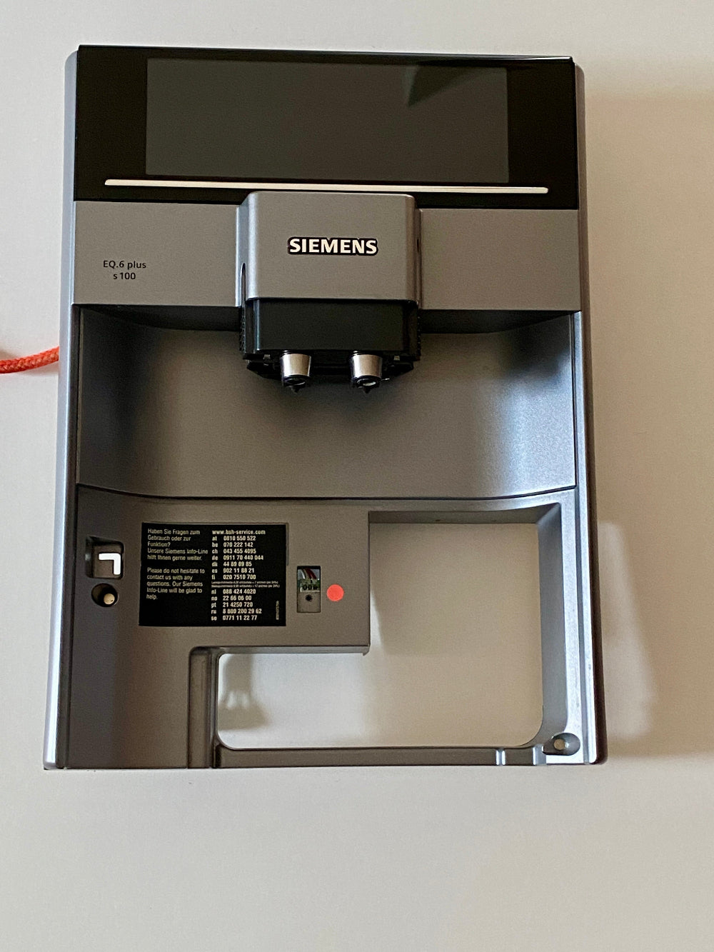 Siemens EQ6 Plus S100 Display