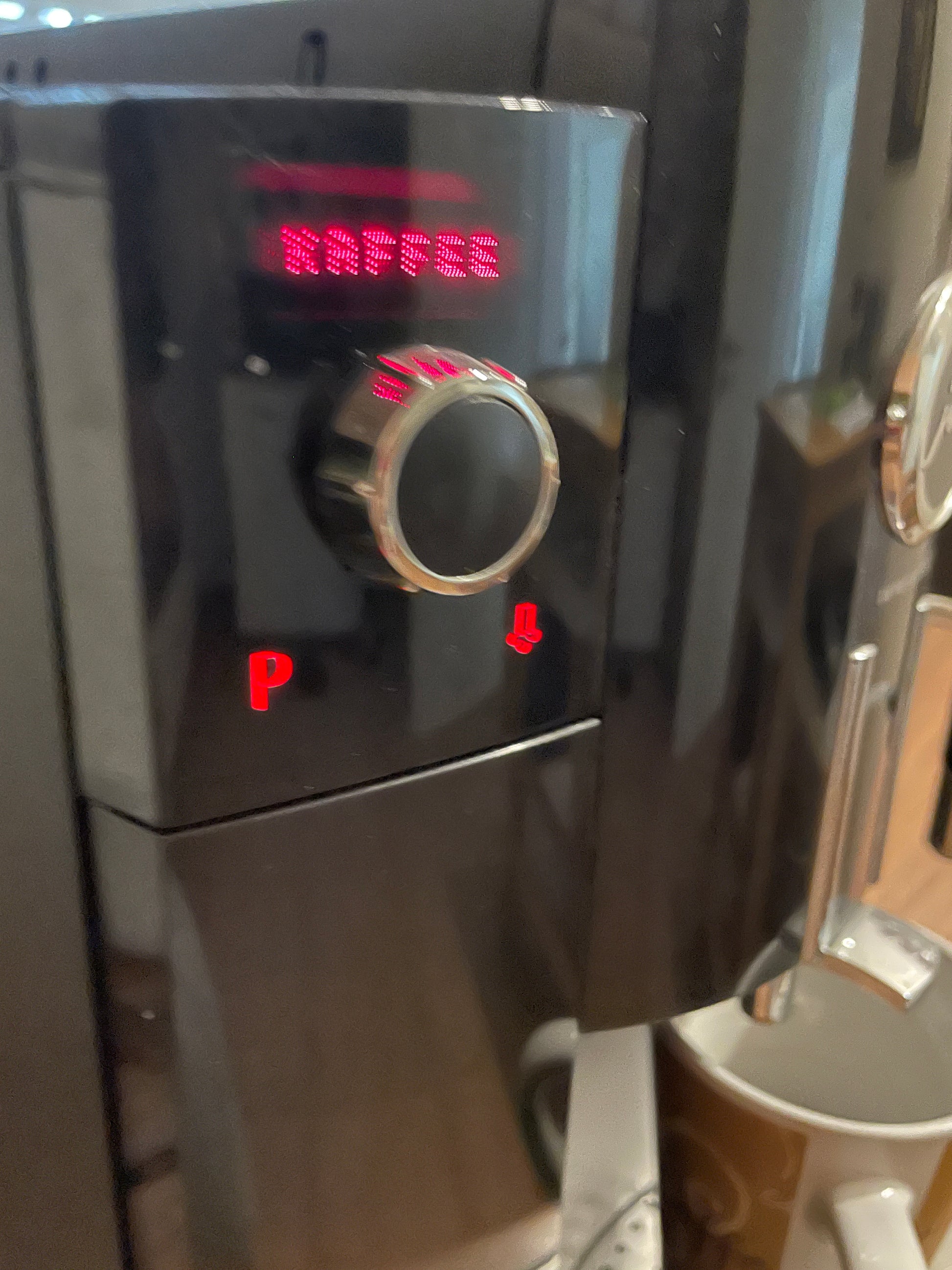 Jura C60 Front Vorderteil mit Kaffeeauslauf mit Display