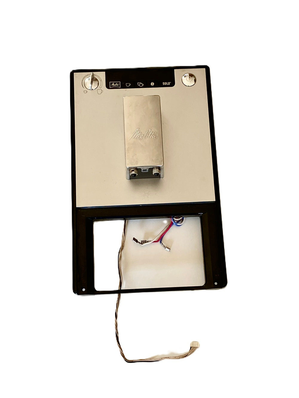 Melitta Solo Vorderteil Frontpanel mit Auslauf mit tasten Display 