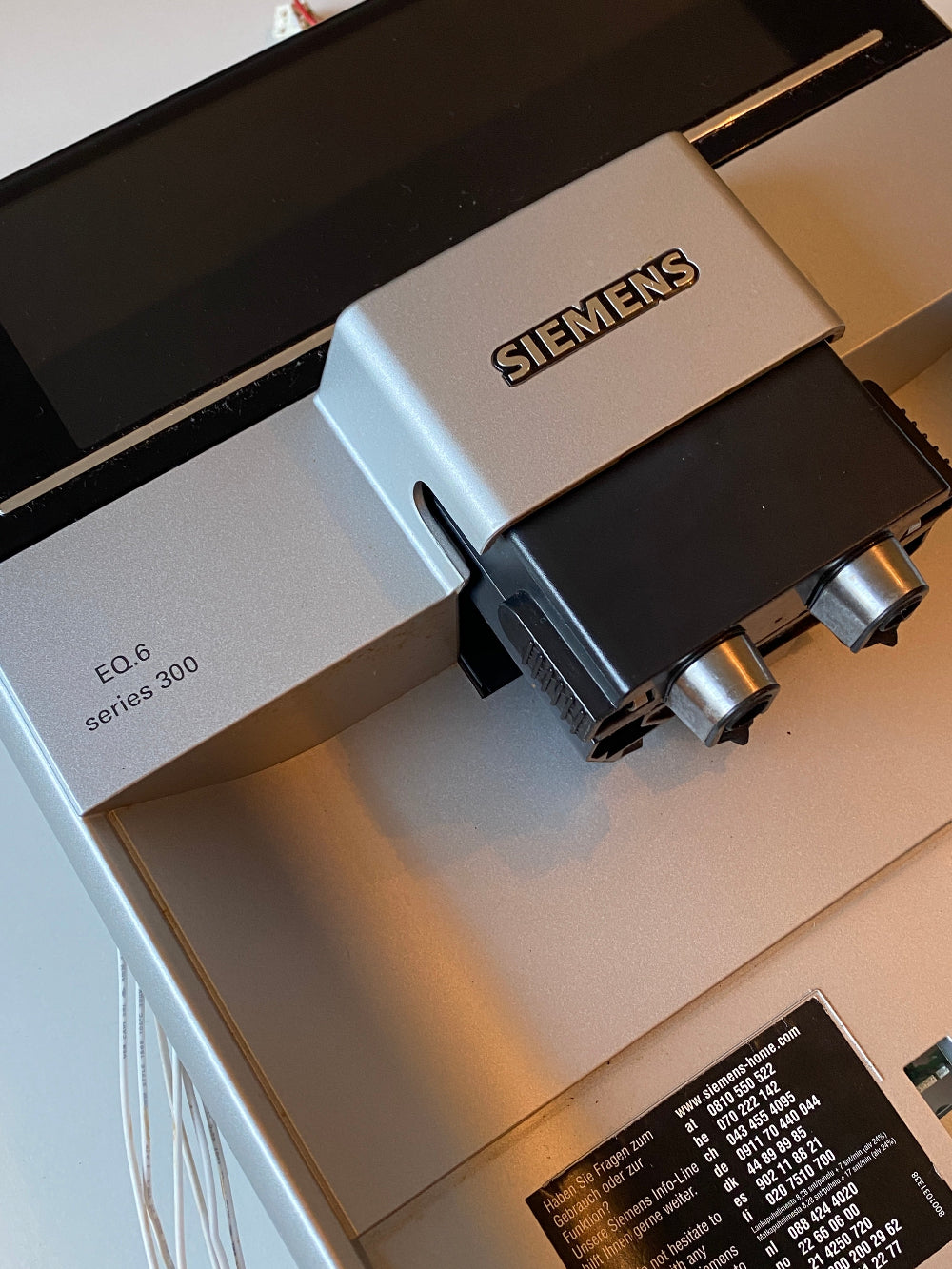 Siemens EQ6 Front Vorderteile  mit Display mit Kaffeeauslauf Komplett