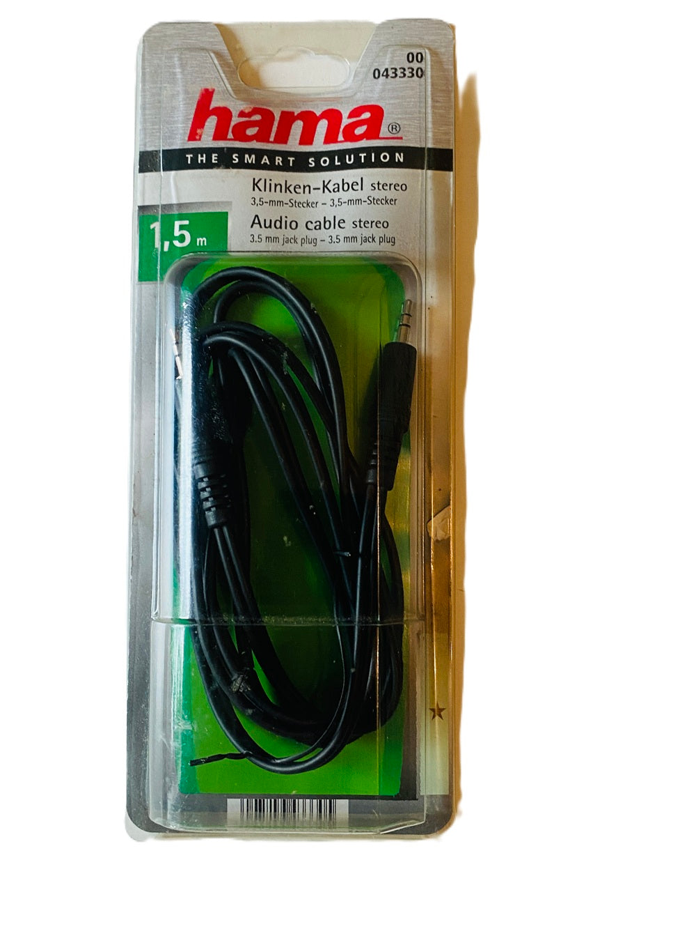 Hama Klinken-Kabel 3,5mm Stereo 1,5m – Audio-Kabel für Smartphone/PC –