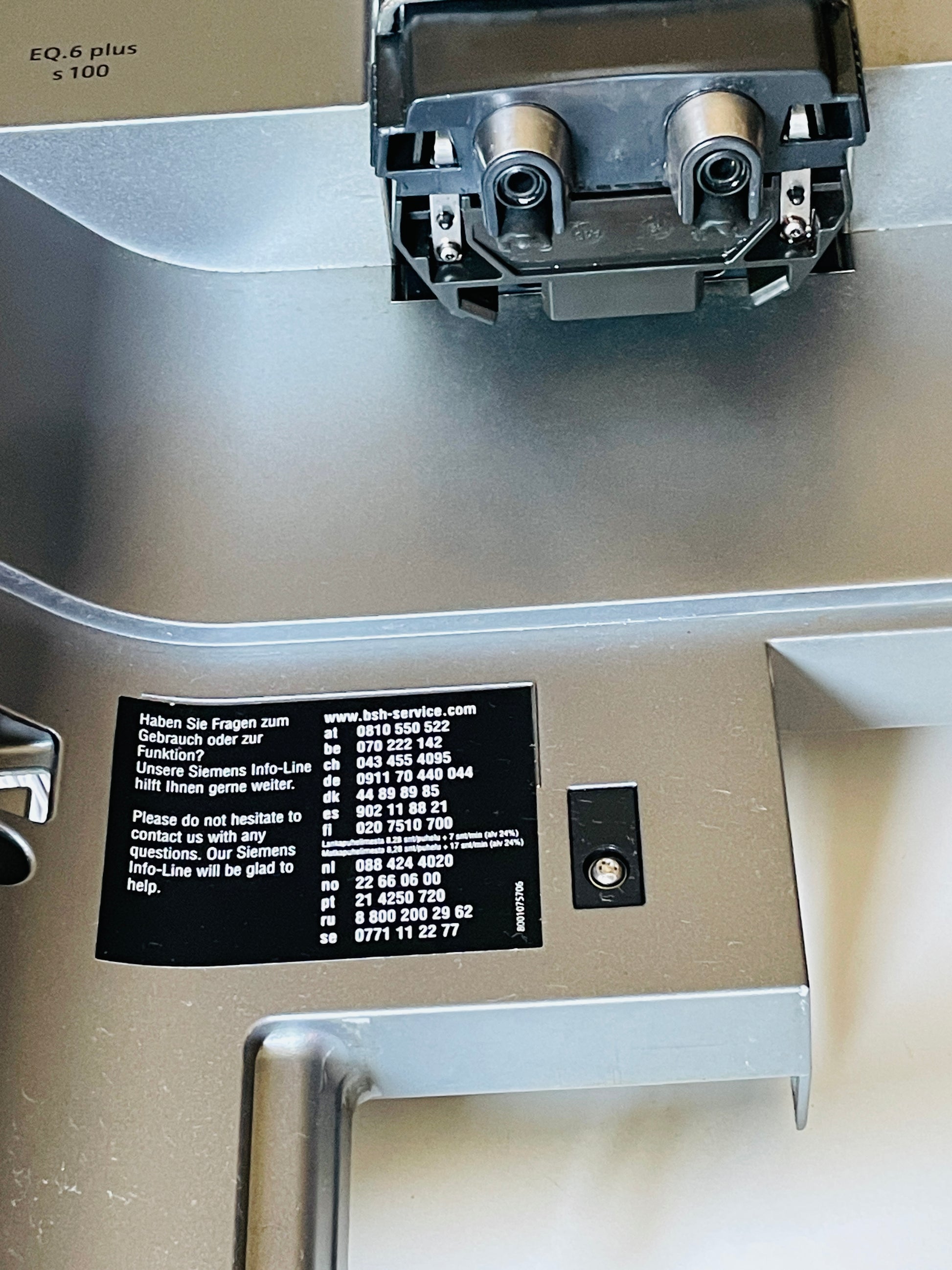 Siemens EQ.6 Plus s100 Front Display Vorderteil Komplett