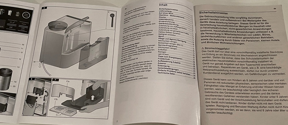 Siemens EQ.6 EQ6 Plus Extraklasse Bedienungsanleitung Buch