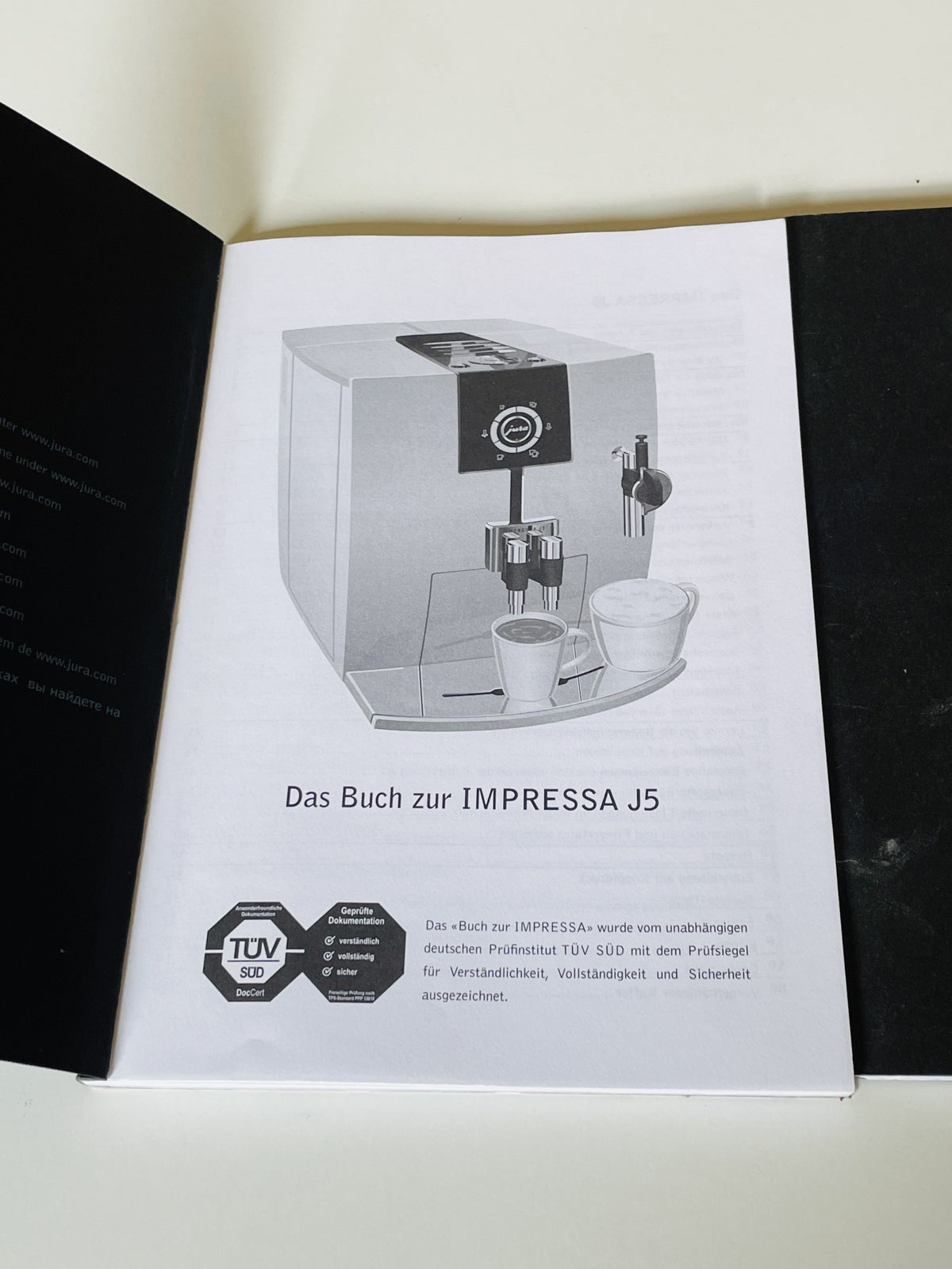 Bedienungsanleitung Buch für JURA J5 J7 J9 J90 Impressa