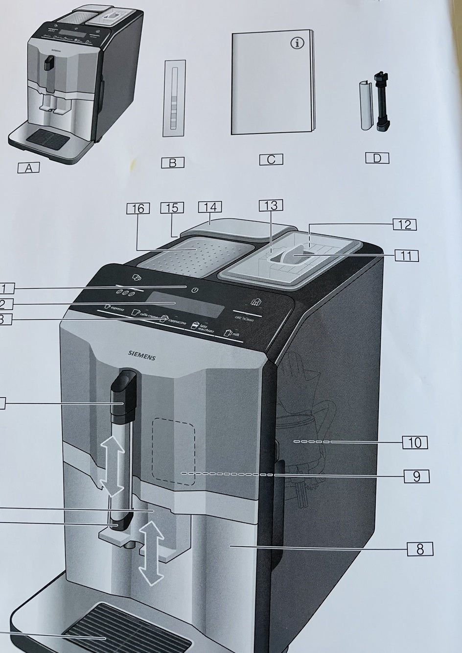 Siemens EQ.300 Bedienungsanleitung Handbuch Original