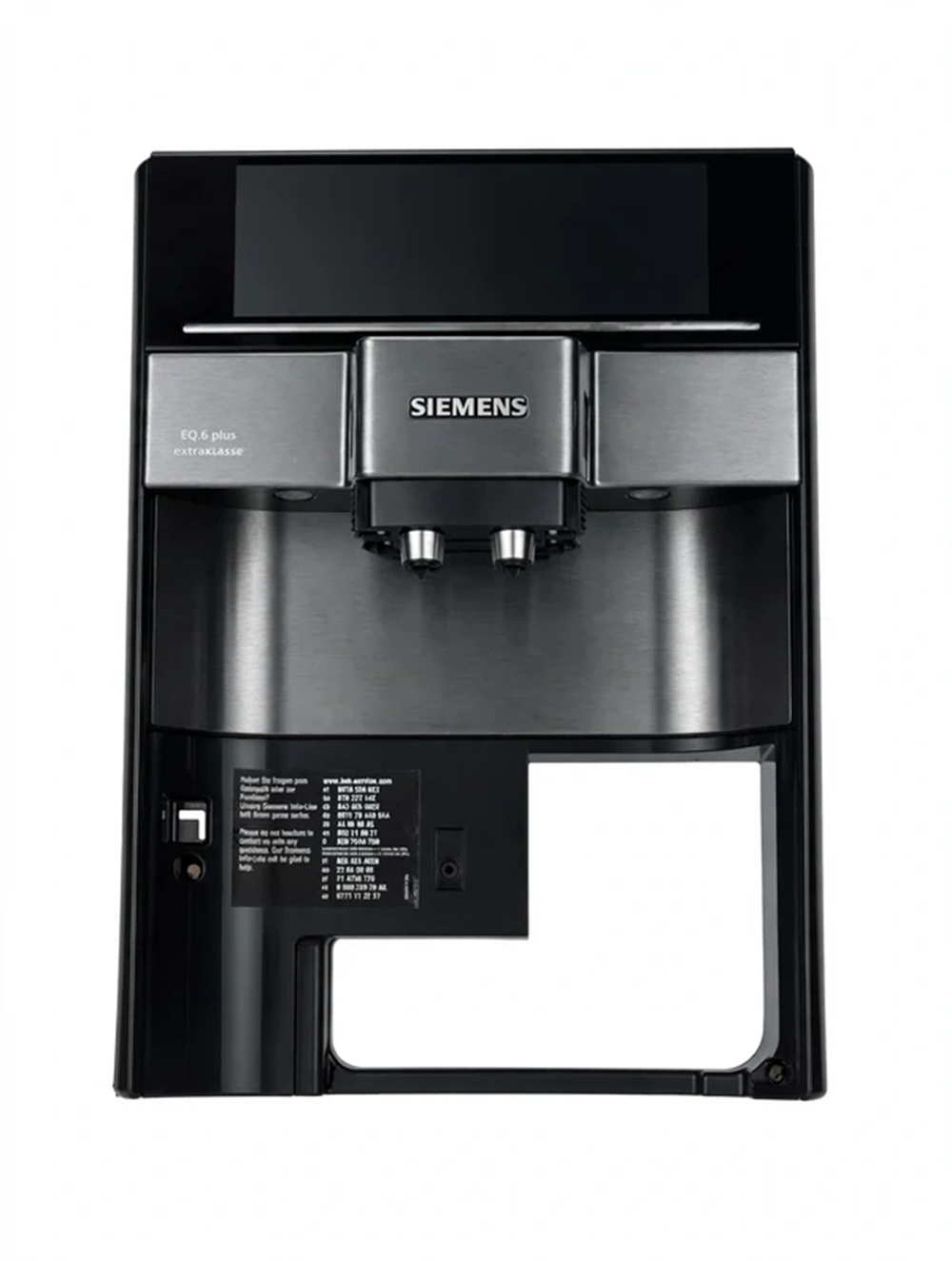 Siemens EQ.6 Plus Extraklasse Display Front Edelstahl Komplett