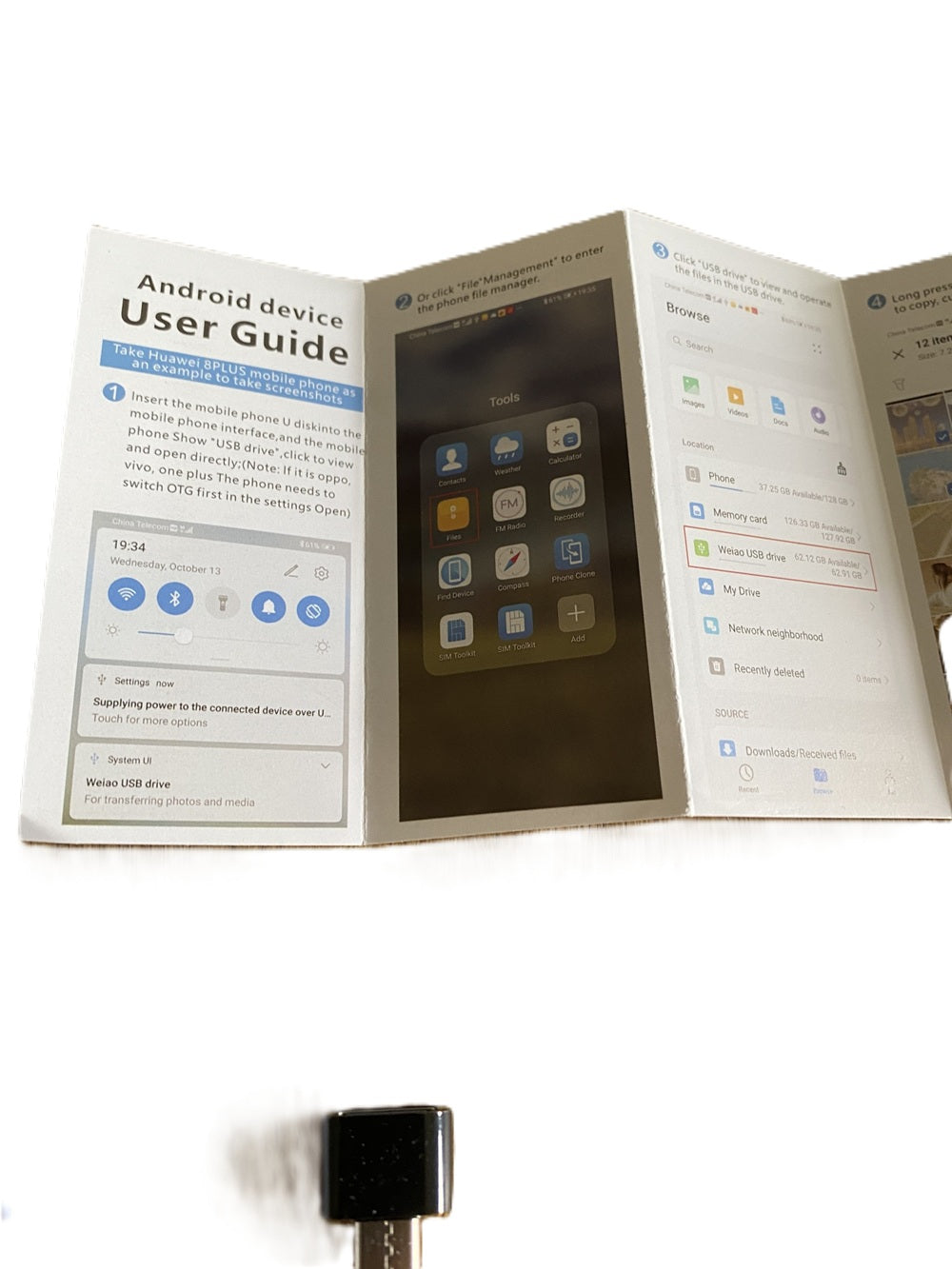 2-in-1 USB Speicherstick für iPhone, iPad & PC – 128GB