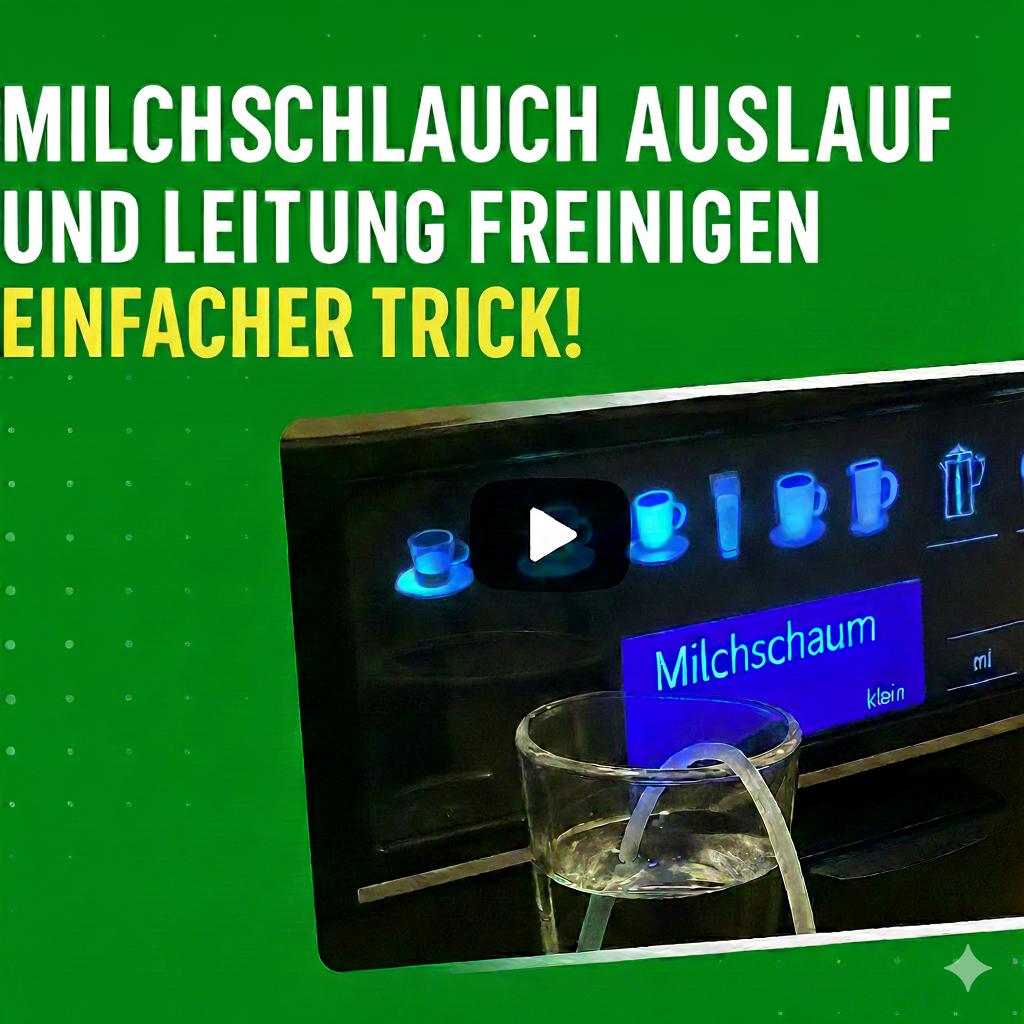 Video laden: Reinigungstipp: Milchschaum-Schlauch und Milchsystem reinigen