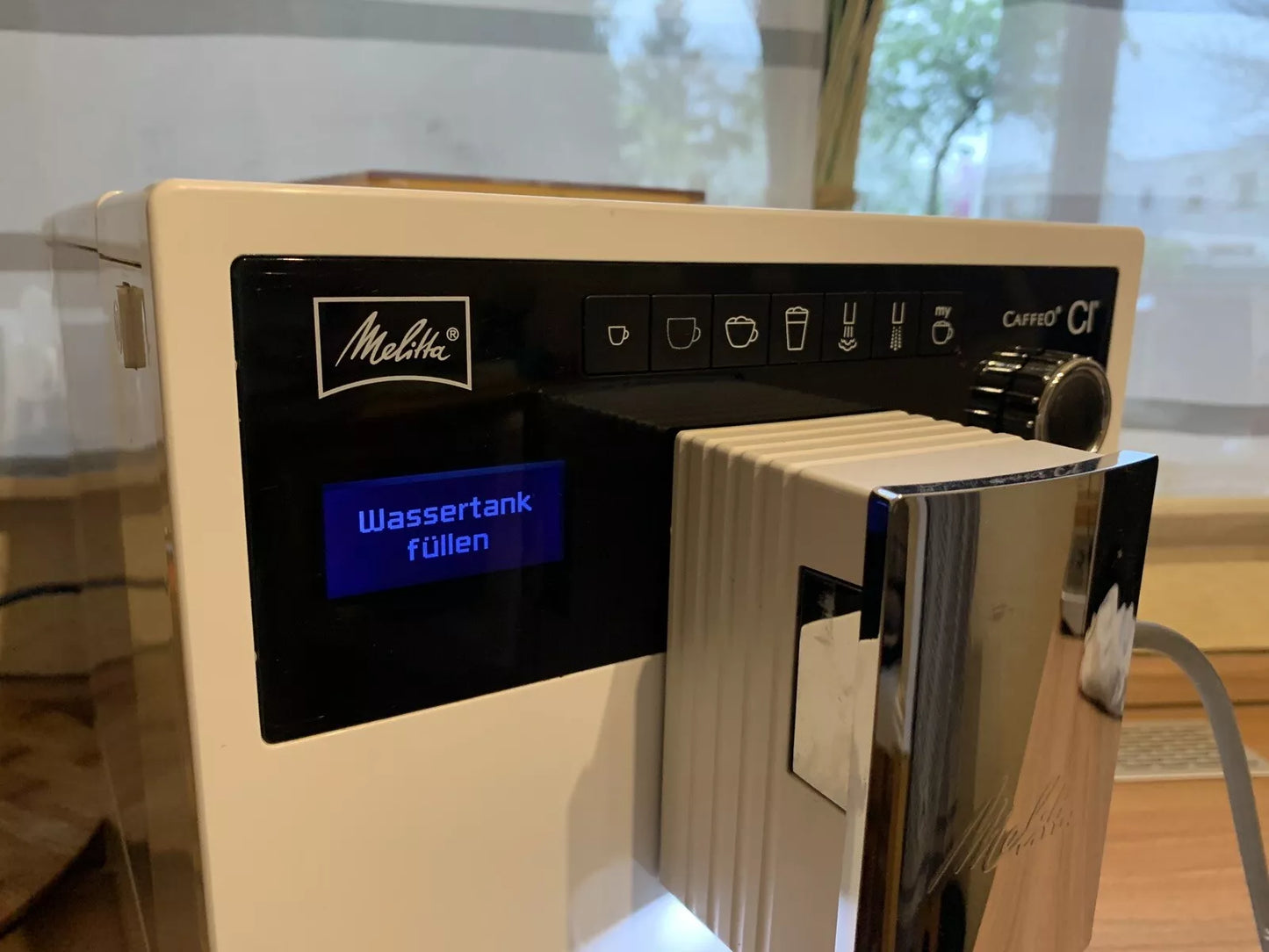 Kaffeeautomaten Ersatzteile – Melitta Caffeo CI Vorderteil mit Auslauf, Stecker & Display, sofort einbaufertig