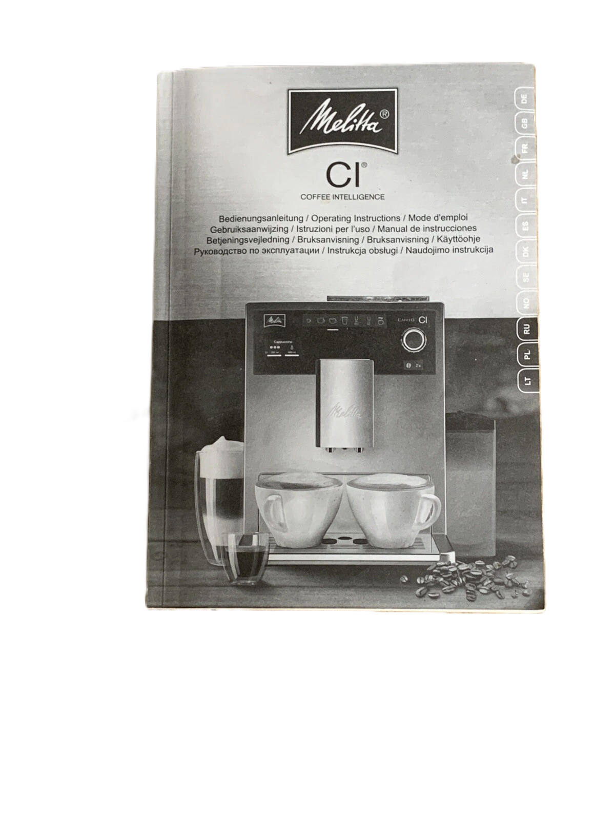 Melitta Caffeo CI Bedienungsanleitung 