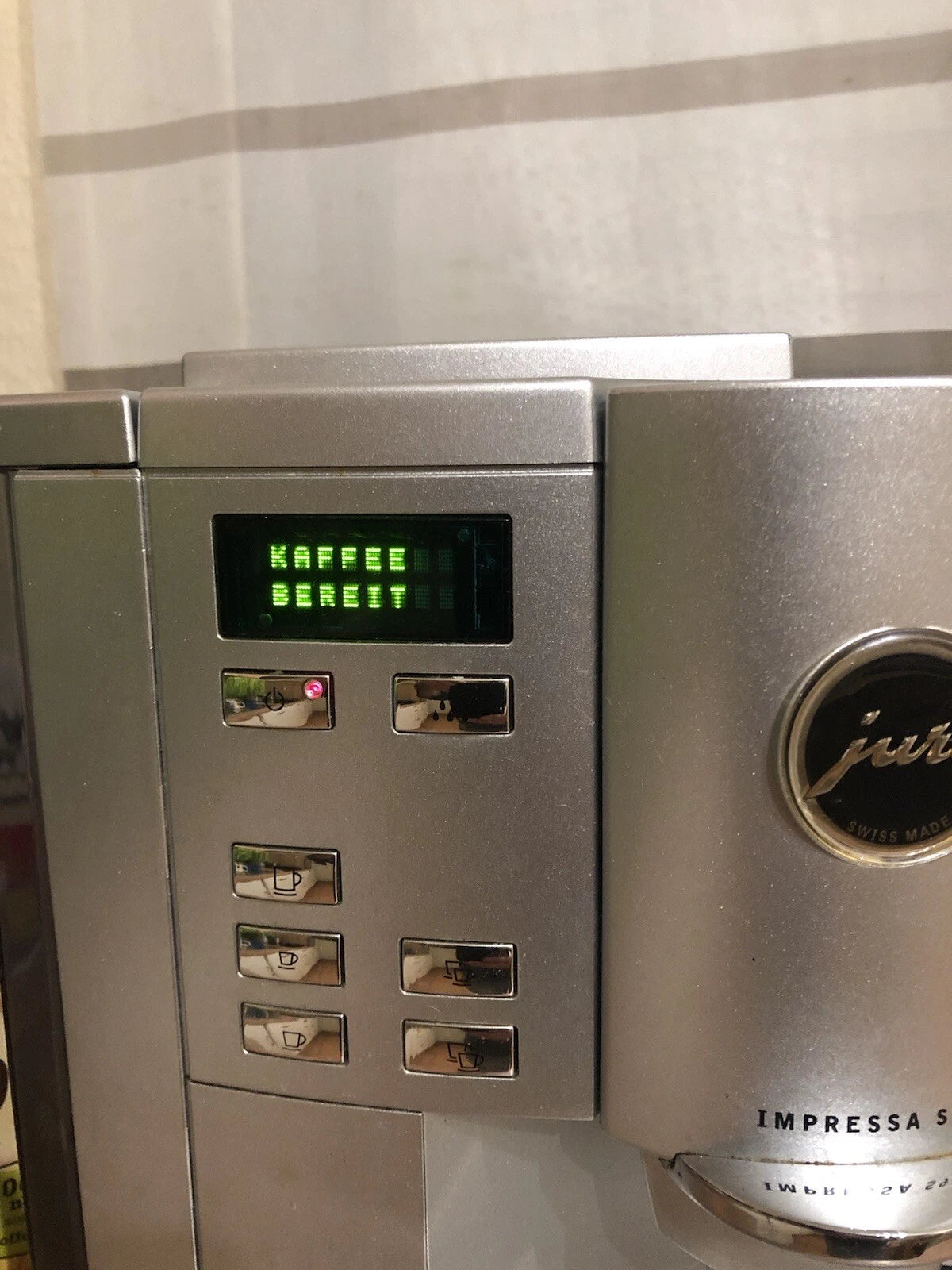 Jura S95 Display Bedinpanel Steuerpanel Elemente Vorderteil mit Tasten mit Auslauf Komplett