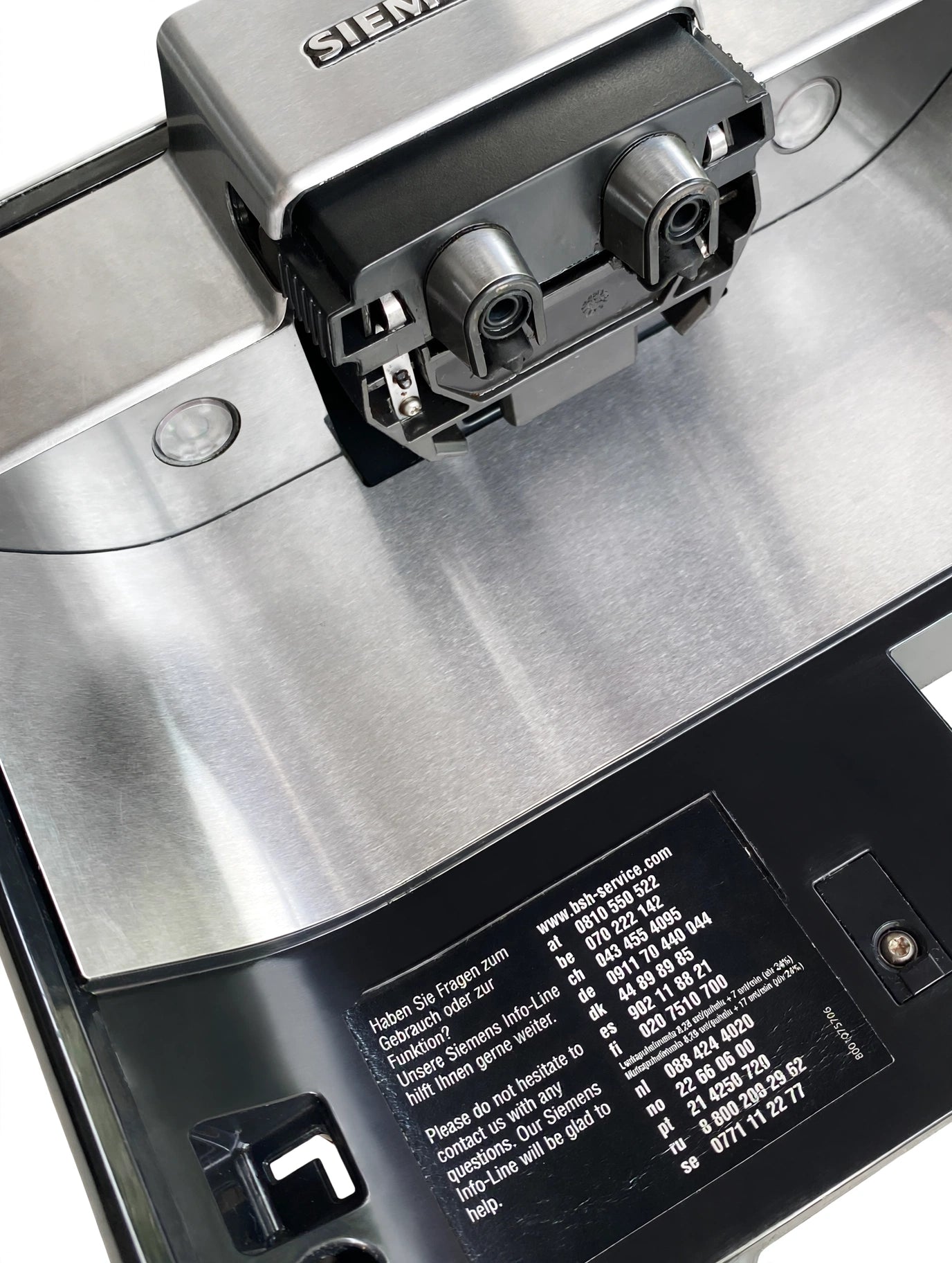 Siemens EQ.6 Plus s700 Frontblende Display Komplett Edelstahl Silber