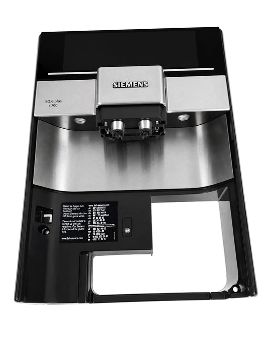 Siemens EQ.6 Plus s700 Frontblende Display Komplett Edelstahl Silber